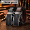 2er-Set Automatikgürtel – Modern Black